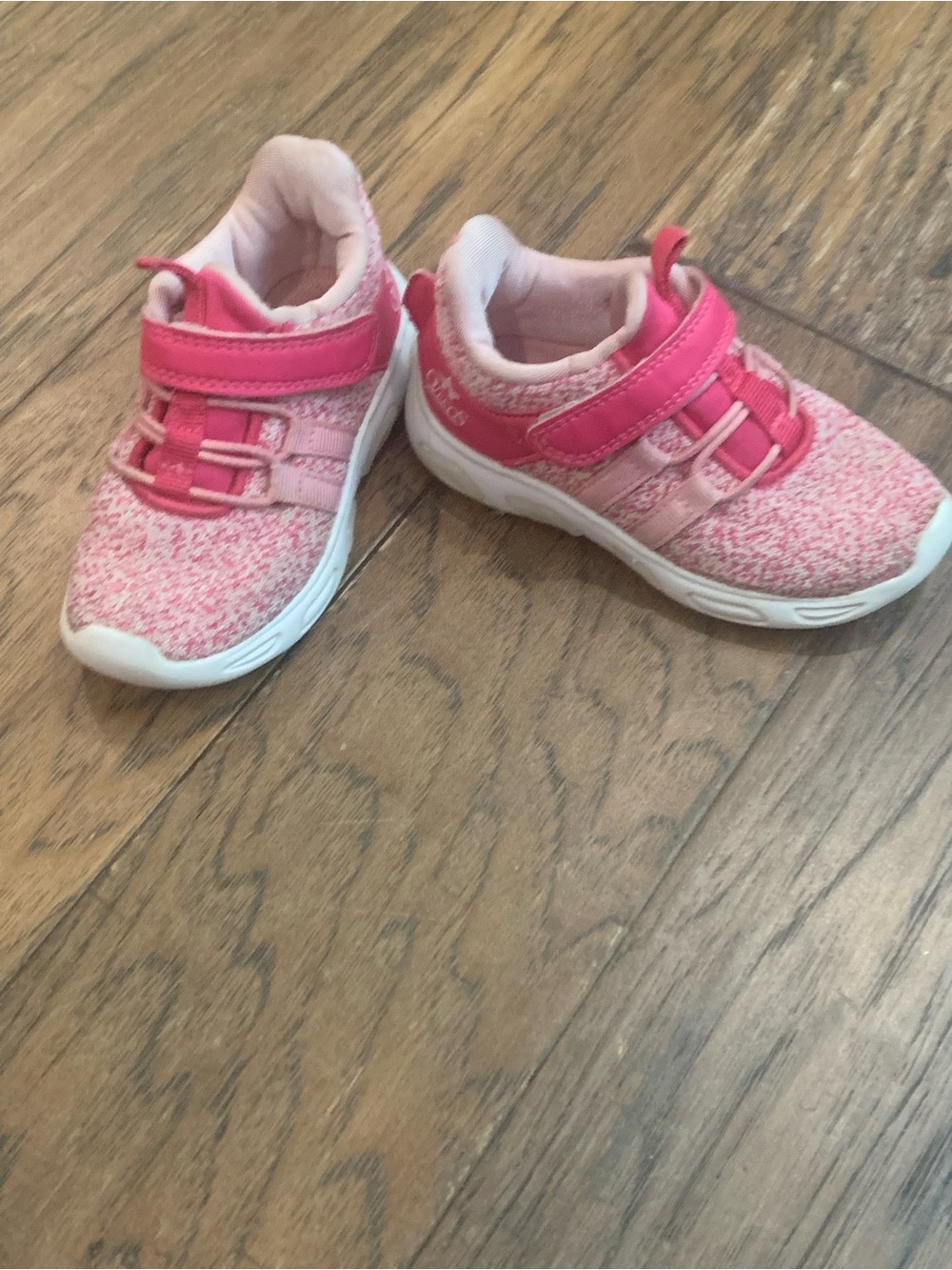 Toddler Pink Knit Velcro Sneakers for Everyday Play